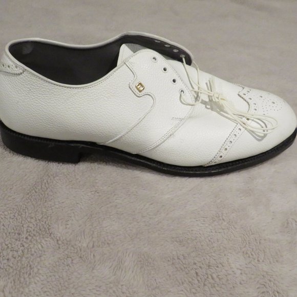 Footjoy Classics White Wingtips Golf Shoes Metal Spikes 57554 NWOB 14 EE main image 5